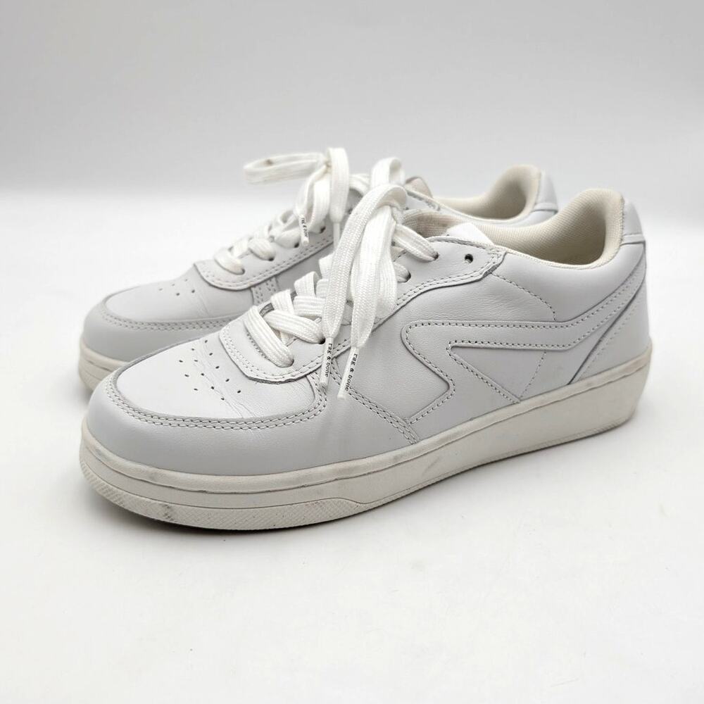 Rag & Bone Retro Court Low Top Running Sneakers Shoes Womens White Size US7 EU37